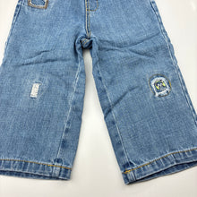 Load image into Gallery viewer, Boys Target, blue denim jeans, elasticated, Inside leg: 26.5cm, EUC, size 1,  
