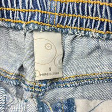 Load image into Gallery viewer, Boys Target, blue denim jeans, elasticated, Inside leg: 26.5cm, EUC, size 1,  