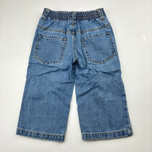 Load image into Gallery viewer, Boys Target, blue denim jeans, elasticated, Inside leg: 26.5cm, EUC, size 1,  