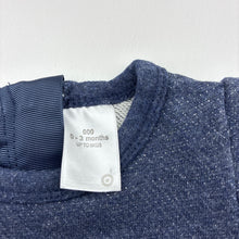 Load image into Gallery viewer, Girls Target, blue &amp; silver lightweight sweater / top, GUC, size 000,  