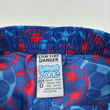 Load image into Gallery viewer, Boys Snooze Zone, lightweight pyjama shorts, GUC, size 0,  