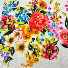 Load image into Gallery viewer, Girls Mothercare, lined bold floral dress, small light mark, FUC, size 6, L: 59cm