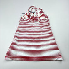 Load image into Gallery viewer, Girls Esprit, red stripe cotton casual dress, EUC, size 3 months, L: 39cm