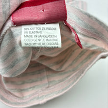 Load image into Gallery viewer, Girls Sprout, pink &amp; grey stripe leggings / bottoms, EUC, size 000,  