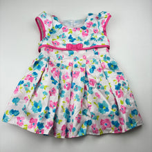 Load image into Gallery viewer, Girls Jona Michelle, lined floral party dress, GUC, size 1-2, L: 42cm