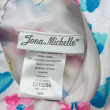 Load image into Gallery viewer, Girls Jona Michelle, lined floral party dress, GUC, size 1-2, L: 42cm