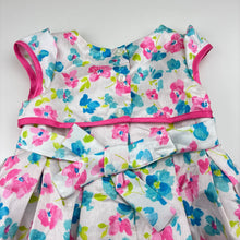 Load image into Gallery viewer, Girls Jona Michelle, lined floral party dress, GUC, size 1-2, L: 42cm