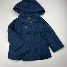 Load image into Gallery viewer, Girls Bardot Junior, navy cotton lightweight jacket / coat, EUC, size 2,  