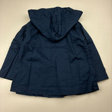 Load image into Gallery viewer, Girls Bardot Junior, navy cotton lightweight jacket / coat, EUC, size 2,  