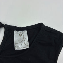 Load image into Gallery viewer, Girls Target, black stretchy swing top, GUC, size 7,  