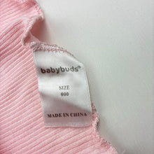 Load image into Gallery viewer, Girls BabyBuds, pink ribbed cotton singlet top, GUC, size 000,  