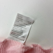 Load image into Gallery viewer, Girls BabyBuds, pink ribbed cotton singlet top, GUC, size 000,  