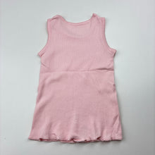 Load image into Gallery viewer, Girls BabyBuds, pink ribbed cotton singlet top, GUC, size 000,  