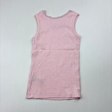 Load image into Gallery viewer, Girls Anko, pink cotton singlet top, EUC, size 0,  