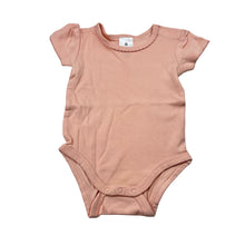 Load image into Gallery viewer, Girls Target, peach cotton bodysuit / romper, EUC, size 000,  