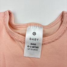 Load image into Gallery viewer, Girls Target, peach cotton bodysuit / romper, EUC, size 000,  