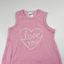 Load image into Gallery viewer, Girls Anko, pink cotton romper, heart, GUC, size 00,  