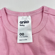 Load image into Gallery viewer, Girls Anko, pink cotton romper, heart, GUC, size 00,  