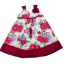 Load image into Gallery viewer, Origami lined floral cotton summer dress, size 1, Pre-loved