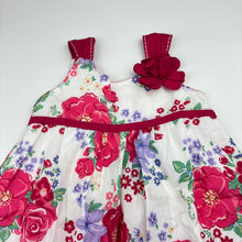 Load image into Gallery viewer, Origami lined floral cotton summer dress, size 1, Pre-loved