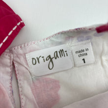 Load image into Gallery viewer, Origami lined floral cotton summer dress, size 1, Pre-loved