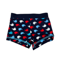 Load image into Gallery viewer, Boys Papoose, navy swim shorts,whales, EUC, size 00,  