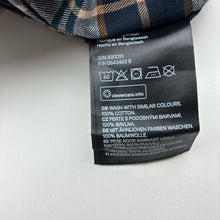 Load image into Gallery viewer, Boys H&amp;M, checked cotton long sleeve collarless shirt, NEW, size 00,  