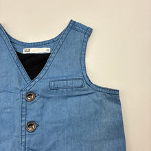 Load image into Gallery viewer, Boys Target, lightweight denim waistcoat, GUC, size 1,  