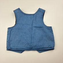 Load image into Gallery viewer, Boys Target, lightweight denim waistcoat, GUC, size 1,  