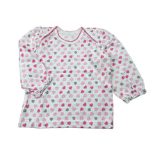 Load image into Gallery viewer, Girls Woolies Babes, cotton long sleeve top,hearts, FUC, size 0,  