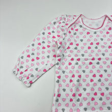 Load image into Gallery viewer, Girls Woolies Babes, cotton long sleeve top,hearts, FUC, size 0,  