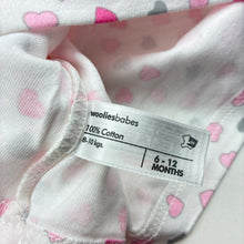 Load image into Gallery viewer, Girls Woolies Babes, cotton long sleeve top,hearts, FUC, size 0,  