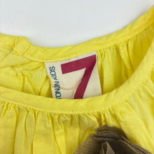 Load image into Gallery viewer, Girls Cotton On, yellow lightweight cotton casual dress, EUC, size 7, L: 67cm