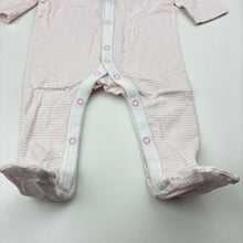 Load image into Gallery viewer, Girls Target, pink stripe cotton romper, EUC, size 000,  