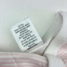 Load image into Gallery viewer, Girls Target, pink stripe cotton romper, EUC, size 000,  