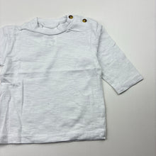 Load image into Gallery viewer, Boys Baby Baby, white cotton long sleeve top, FUC, size 00,  