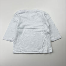 Load image into Gallery viewer, Boys Baby Baby, white cotton long sleeve top, FUC, size 00,  