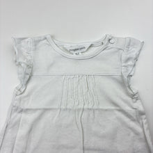 Load image into Gallery viewer, Girls Pumpkin Patch, white cotton t-shirt / top, FUC, size 000,  