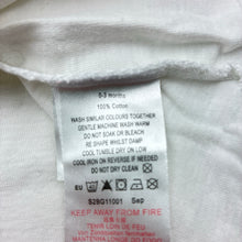 Load image into Gallery viewer, Girls Pumpkin Patch, white cotton t-shirt / top, FUC, size 000,  