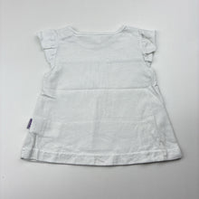 Load image into Gallery viewer, Girls Pumpkin Patch, white cotton t-shirt / top, FUC, size 000,  