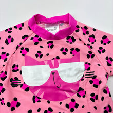 Load image into Gallery viewer, Girls Dymples, short sleeve rashie / swim top, GUC, size 000,  
