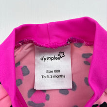 Load image into Gallery viewer, Girls Dymples, short sleeve rashie / swim top, GUC, size 000,  