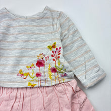 Load image into Gallery viewer, Girls Dymples, long sleeve casual dress, care labels removed, GUC, size 00, L: 34cm