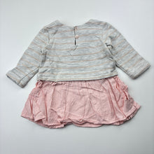 Load image into Gallery viewer, Girls Dymples, long sleeve casual dress, care labels removed, GUC, size 00, L: 34cm