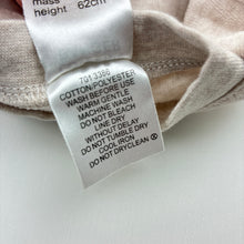 Load image into Gallery viewer, Unisex Dymples, beige soft velour romper, EUC, size 000,  