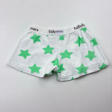 Load image into Gallery viewer, Unisex Baby Boxers, lightweight cotton shorts,stars, GUC, size 000,  