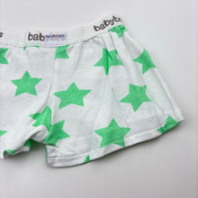 Load image into Gallery viewer, Unisex Baby Boxers, lightweight cotton shorts,stars, GUC, size 000,  