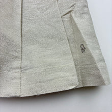 Load image into Gallery viewer, Girls Obaibi, cotton lined linen / cotton blend metallic dress, EUC, size 00, L: 38cm