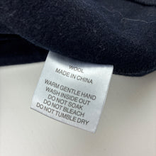 Load image into Gallery viewer, Girls Fresh Baked, dark navy 100% wool skirt, adjustable, L: 25cm, GUC, size 0,  