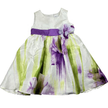 Load image into Gallery viewer, Girls Target, lined floral party dress, GUC, size 1, L: 46cm